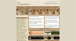 Desktop Screenshot of egiptologos.es